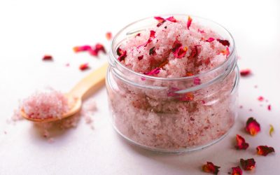 Make Your Own Coconut Rose Body Scrub